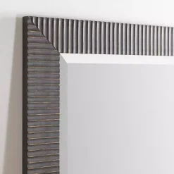 New Kirklands Home Bronze Ribbed Devin Profile Mirror, 28x68 in.