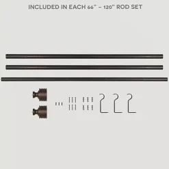 Sale Kirklands Home Bronze Stacked Cylinder Curtain Rod, 120 in.