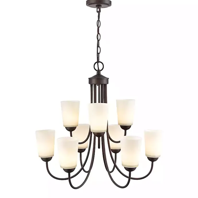 Sale Kirklands Home Bronze Traditional 9-Light Chandelier