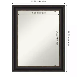 Kirklands Home Bronze Trio Oil Rubbed Decorative Framed Mirror