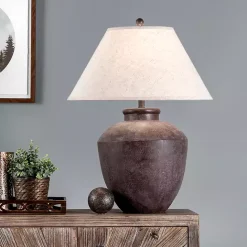 Hot Kirklands Home Bronze Urn Resin Table Lamp Ivory