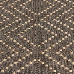 Kirklands Home Adelaide Diamond Outdoor Area Rug, 5x7 Brown