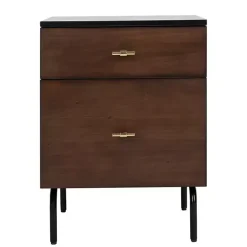 Sale Kirklands Home and Black 2-Drawer Nightstand Brown