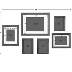 Hot Kirklands Home Brown and Gray 6-pc. Gallery Wall Frame Set