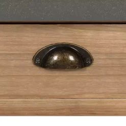 Sale Kirklands Home Brown and Gray Wood 2-Drawer Console Table