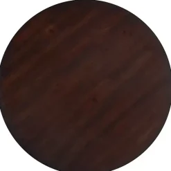 Online Kirklands Home Brown and White Round Wooden Dining Table