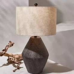 Hot Kirklands Home Brown Angled Gourd Ersta Table Lamp Tan