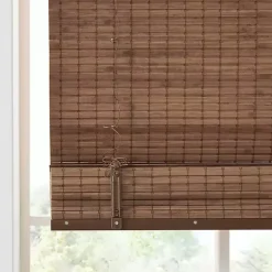 Clearance Kirklands Home Bamboo Light Filtering Roman Shade, 31 in. Brown