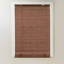 Discount Kirklands Home Bamboo Light Filtering Roman Shade, 35 in. Brown
