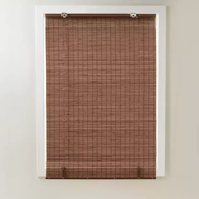Discount Kirklands Home Bamboo Light Filtering Roman Shade, 35 in. Brown