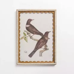 Online Kirklands Home Brown Birds Scalloped Framed Art Print