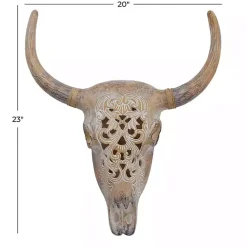 Kirklands Home Bohemian Bull Wall Plaque Brown
