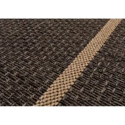 Discount Kirklands Home Bordered Outdoor Area Rug, 6x9 Brown