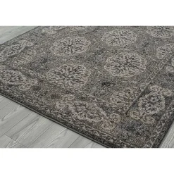 Sale Kirklands Home Bordered Pattern Area Rug, 4x6 Brown