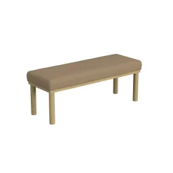Clearance Kirklands Home Boucle Upholstered Wood Leg Bench Brown