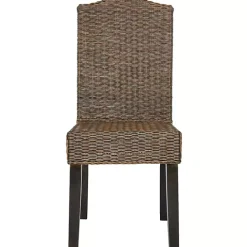 Outlet Kirklands Home Camelback Wicker Dining Chairs, Set of 2 Brown