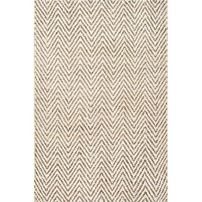 Hot Kirklands Home Brown Chevron Valen Area Rug, 5x8