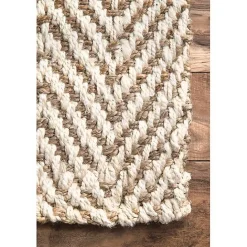 Hot Kirklands Home Brown Chevron Valen Area Rug, 5x8
