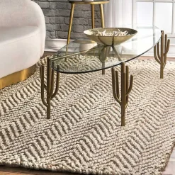 Outlet Kirklands Home Brown Chevron Valen Area Rug, 8x10