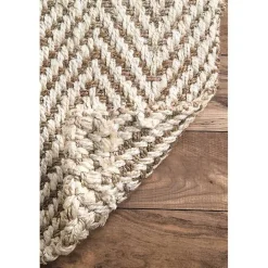Outlet Kirklands Home Brown Chevron Valen Area Rug, 8x10
