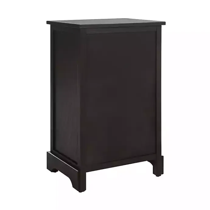 New Kirklands Home Cora Accent Table with Woven Storage Baskets Brown