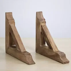 Best Kirklands Home Brown Corbel Shelf Brackets, Set of 2