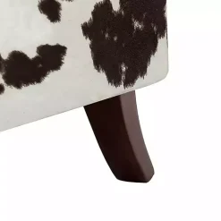 Clearance Kirklands Home Brown Cow Print Upholstered Accent Chair