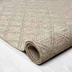 Best Kirklands Home Diamond Lattice Indoor/Outdoor Rug, 8x10 Brown