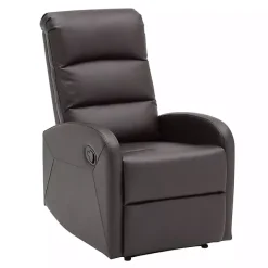 Clearance Kirklands Home Faux Leather Dormi Recliner Brown