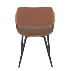Online Kirklands Home Faux Leather Marge Dining Chairs, Set of 2 Brown