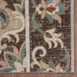 Online Kirklands Home Brown Floral Medallion Outdoor Area Rug, 7x9