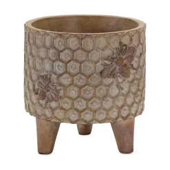Kirklands Home Honeycomb Planters, Set of 2 Brown