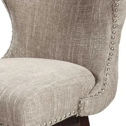 Online Kirklands Home Ivey High Wingback Swivel Counter Stool Brown