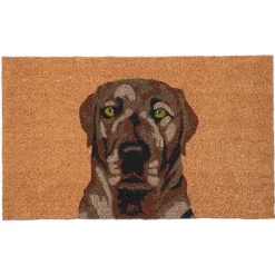 Discount Kirklands Home Labrador Doormat Brown