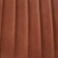 Kirklands Home Leather Tufted Panel Bench Brown