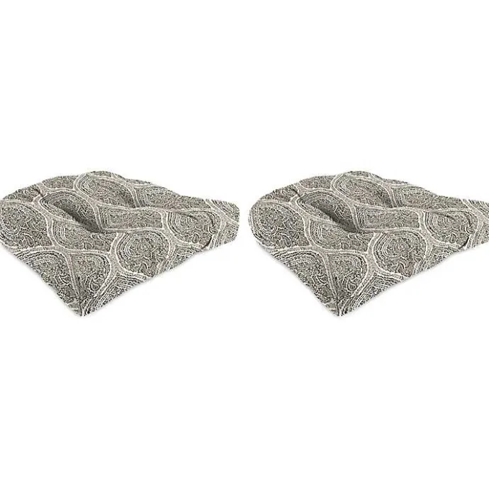 Kirklands Home Medallion Outdoor Chair Cushions, Set of 2 Brown