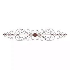 Hot Kirklands Home Metal Scroll Panel Wall Plaque Brown