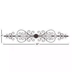 Hot Kirklands Home Metal Scroll Panel Wall Plaque Brown