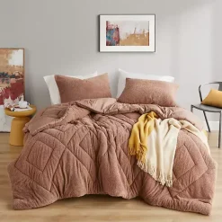 Best Kirklands Home Quilted Teddy 3-pc. Full/Queen Comforter Set Brown