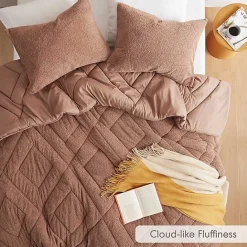 Outlet Kirklands Home Quilted Teddy 2-pc. Twin Comforter Set Brown