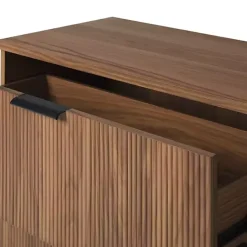 Online Kirklands Home Reeded 3-Drawer Dresser Brown