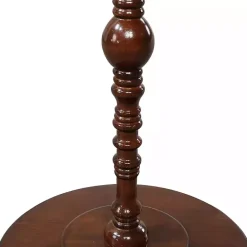 New Kirklands Home Santel Spindle Accent Table Brown
