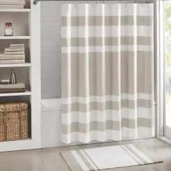 Kirklands Home Stripe Reversible Bath Mat, 45 in. Brown