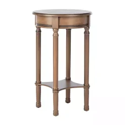 Outlet Kirklands Home Tegan Round Accent Table Brown