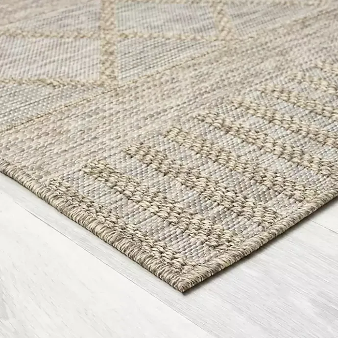 Sale Kirklands Home Brown Transitional Stripes Outdoor Rug, 8x10