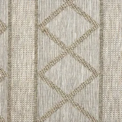 Sale Kirklands Home Brown Transitional Stripes Outdoor Rug, 8x10