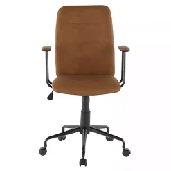 Hot Kirklands Home Tufted Faux Leather Office Chair Brown
