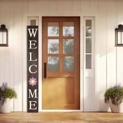 Online Kirklands Home Welcome Spring Porch Board Brown