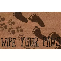 Hot Kirklands Home Wipe Your Paws Doormat Brown