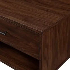 Discount Kirklands Home Brown Wood & Black Metal Hairpin Legs Coffee Table